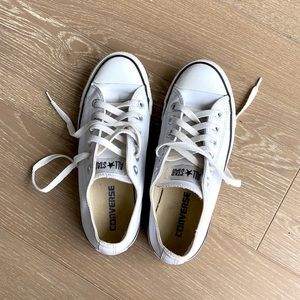 Converse White Leather All Star Sneakers